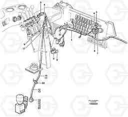 88215 Cable harness for 3rd and 4th function. L110E S/N 1002 - 2165 SWE, 60001- USA,70201-70257BRA, Volvo Construction Equipment