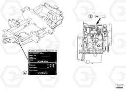 7678 Product identification plate EC13 TYPE 600 XR/XTV, Volvo Construction Equipment