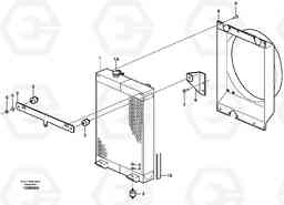 66212 Radiator with fitting parts EW140 SER NO 1001-1487, Volvo Construction Equipment