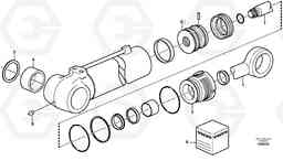 43259 Stabiliser cylinder BL71PLUS S/N 10495 -, Volvo Construction Equipment