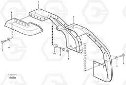 45188 Fender, front L110E S/N 1002 - 2165 SWE, 60001- USA,70201-70257BRA, Volvo Construction Equipment