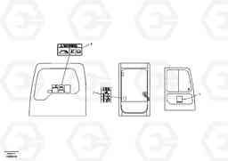 33413 Decal, inner location EC210B, Volvo Construction Equipment