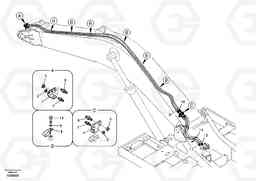 18076 Working hydraulic, quick fit on boom EC210B, Volvo Construction Equipment