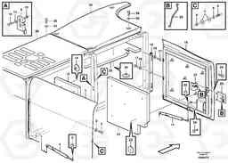 3772 Door, engine, right EW180B, Volvo Construction Equipment