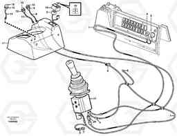 57875 Cable harnesses, single lever control. L50E BRAZIL, S/N 71001 -, Volvo Construction Equipment