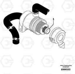 11046 Pre-cleaner EC13 TYPE 600 XR/XTV, Volvo Construction Equipment
