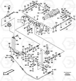 15479 Auxiliary control levers, forward/reverse MC60, Volvo Construction Equipment