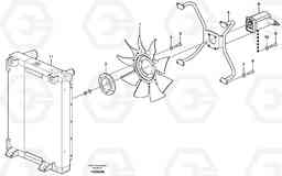 46187 Fan and installation components EW180B, Volvo Construction Equipment