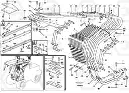 87913 Protection and hose assembly, high lift unit L180D HIGH-LIFT, Volvo Construction Equipment