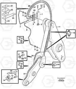70145 Distribution block, B4. L120D, Volvo Construction Equipment