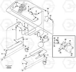 10307 Loader arm hydraulic circuit (w/self level valve) MC70, Volvo Construction Equipment