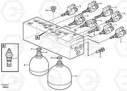 70702 Servo valve body EW160 SER NO 1001-1912, Volvo Construction Equipment