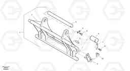 46489 Attachment mounting plate - Quickfit, mechanical (Euro-Norm) ZL402C SER NO 6006001 -, Volvo Construction Equipment