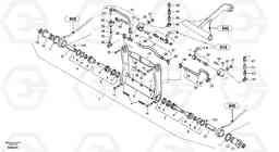 46487 Attachment mounting plate - Quick change, hydraulic ZL402C SER NO 6006001 -, Volvo Construction Equipment