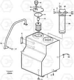 26569 Hydraulic oil tank EW160 SER NO 1001-1912, Volvo Construction Equipment