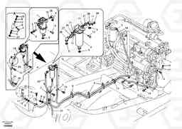 88800 Fuel pipe - Fuel tank EC290B, Volvo Construction Equipment