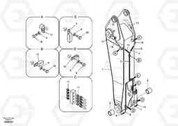 58004 Boom and grease piping, adjustable 1st EC290B SER NO INT 13562- EU & NA 80001-, Volvo Construction Equipment