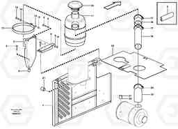 89256 Oil bath air filter with fitting parts L50D, Volvo Construction Equipment