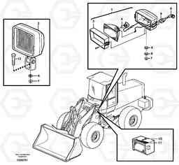 25934 Work lights, front. L70D, Volvo Construction Equipment