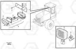 21472 Work lights, rear L70D, Volvo Construction Equipment