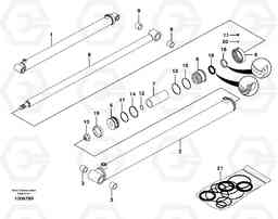 8045 Loader arm cylinder MC70, Volvo Construction Equipment