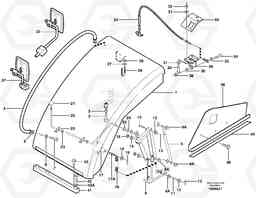 34072 Front cover EW160 SER NO 1001-1912, Volvo Construction Equipment