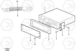 60181 Radio installation with converter EW160B, Volvo Construction Equipment