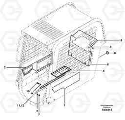10288 Sound-proofing panels (optional) MC70, Volvo Construction Equipment