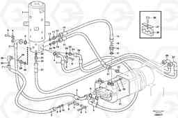 4980 Hydraulic system, transport in undercarrige EW160B, Volvo Construction Equipment