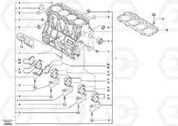 61646 Cylinder block EW55B, Volvo Construction Equipment