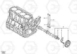 28141 Camshaft EC55B, Volvo Construction Equipment