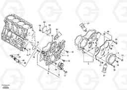 101845 Timing gear casing EW55B, Volvo Construction Equipment