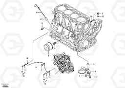 53375 Lubricating oil system EW55B, Volvo Construction Equipment