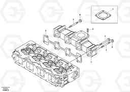 53841 Exhaust manifold EC55C S/N 110001- / 120001-, Volvo Construction Equipment
