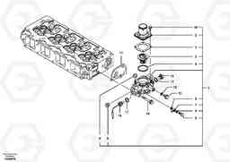 3689 Thermostat housing EW55B, Volvo Construction Equipment