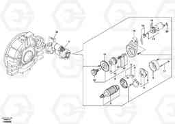 4011 Starter motor, mounting ECR58, Volvo Construction Equipment