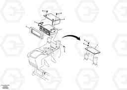 27998 Cassette radio recorder with mounting details EC55B, Volvo Construction Equipment