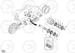 34453 Top roller EC55B, Volvo Construction Equipment