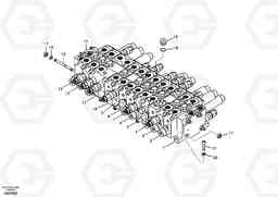 94956 Control valve with fitting parts. EC55B, Volvo Construction Equipment