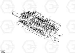 78691 Control valve with fitting parts. EC55B, Volvo Construction Equipment