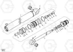 28862 Boom swing cylinder EW55B, Volvo Construction Equipment