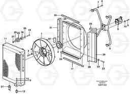 45717 Hydraulic oil cooler EW180B, Volvo Construction Equipment