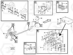 39301 Hydraulic system for support blade, undercarriage EW200B, Volvo Construction Equipment