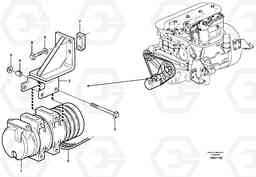 32298 Compressor for cooling agent R134a with fitting parts. L50D, Volvo Construction Equipment