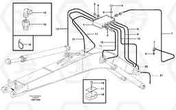 3809 Central lubrication, mono boom EW180B, Volvo Construction Equipment