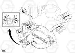 32065 Hydraulic system, steering line EW55B, Volvo Construction Equipment