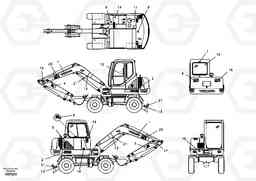 4276 Decal, outer location EW55B, Volvo Construction Equipment