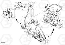 32066 Turning joint line, control valve to turning joint EW55B, Volvo Construction Equipment