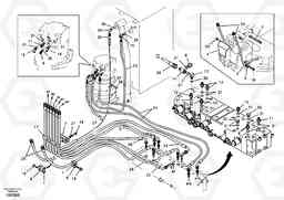 93371 Hydraulic system, control valve to boom and swing EW55B, Volvo Construction Equipment