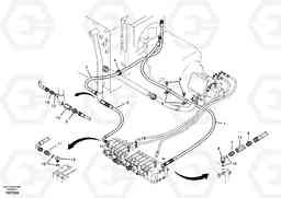 32067 Hydraulic system, hydraulic tank to hydraulic oil cooler EW55B, Volvo Construction Equipment